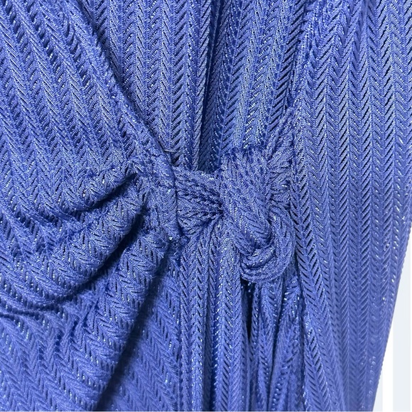 420 - BATHING SUIT COVER UP NAVY BLUE - Picture 8 of 16